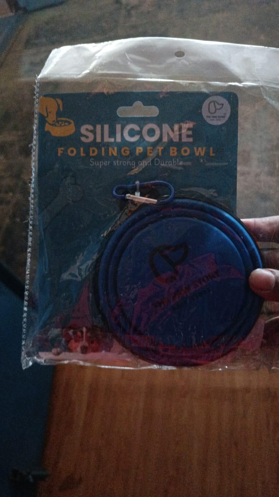 Foldable Silicone Pet Feed Bowl